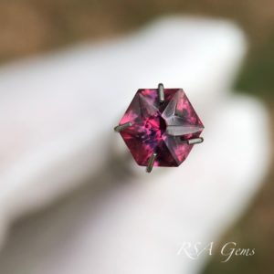 Ruby colored gemstone