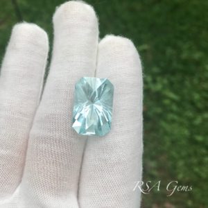 Aquamarine, colored gemstone
