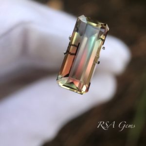 Emerald Cut Oregon Sunstone